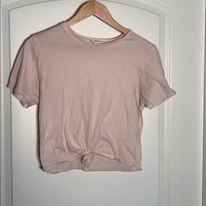 Pink Tied T Shirt